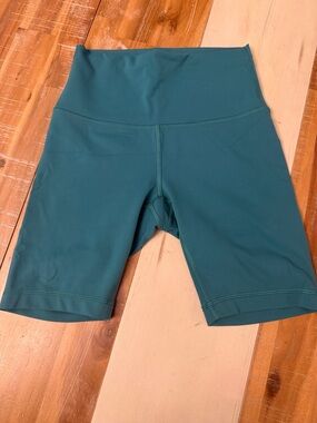 lululemon athletica Teal High-Rise Bike Shorts